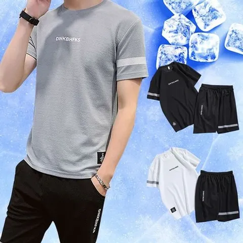 [하프클럽]  남성 스포츠웨어 세트 편한 쿨링 밴딩 축구 헬스 GWM