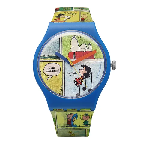 MUST IT_ 시계 SO29Z108 SWATCH X PEANUTS 스누피 공용 우레탄시계