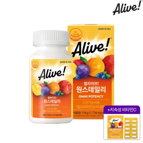 (+지속성비타민C 30정)  멀티비타민 60정 1병