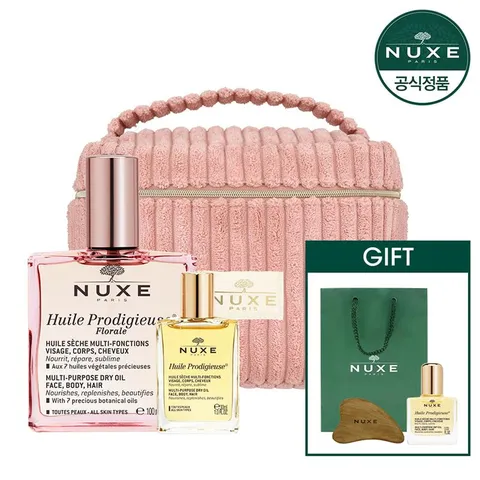 [CJ단독]  윌 프로디쥬스 플로럴 오일 100ml + 드라이 오일 30ml + 핑크바니티파우치 + GIFT