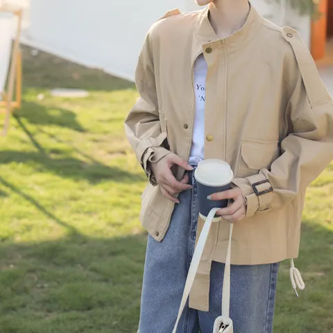 [브리치] 모찌봉 / 캐쥬얼 가오리핏 루즈핏 모던 베이지 자켓