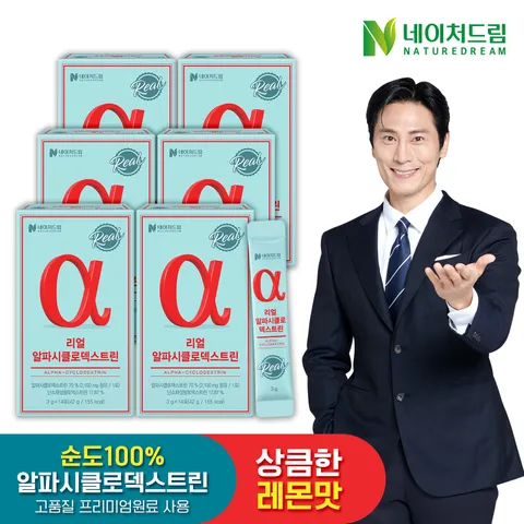 리얼 알파시클로덱스트린 3g 14포 6박스 / 알파CD 제로파우더