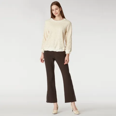 [롯데백화점][손정완]데일리룩 로맨틱 레이스 스트링 티셔츠 ZDR33141