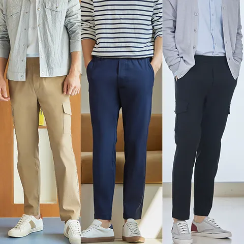 남성고탄력스트레치팬츠3종세트