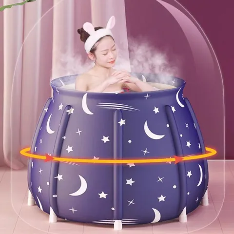 접이동식욕조 휴대용 반신욕기 가정용사우나 항아리튜 욕조 이동식욕조 접이식욕조 반신욕 스파