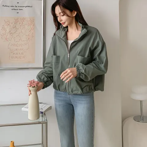 [신상오픈런] 숏야상 후드점퍼 봄바람막이 키작녀 바스락 집업