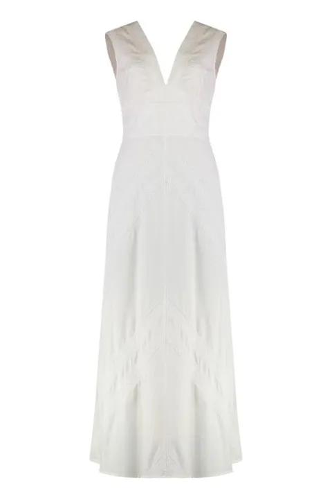 [해외직구] 24SS Kristina Ti 미디 원피스 KAL0053TE0223 BI1 WHITE