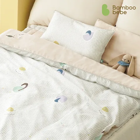 [밤부베베] 밤부앤모달 우주숲 이불세트 이불+패드+베개