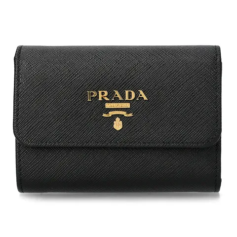 [명품] 25FW  금장로고 사피아노 레더 반지갑 1MH025 QWA F0002