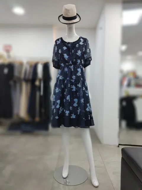 SI 세이브존04 라운드 프린팅 셔링 원피스 SMO1125310NA (49976324)