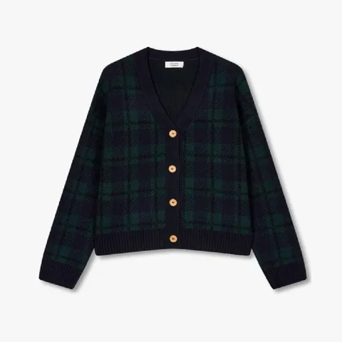 [롯데백화점]체크패턴 가디건(9175451983)CT