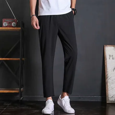 남성 여름 얇은소재 깔끔한 밴딩바지 IS-PA45N