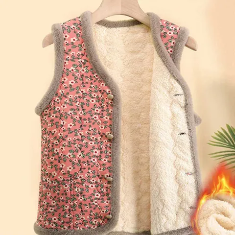 70 80 대 겨울 할머니 시니어 털 안감 누빔 조끼 코디 엄마옷쇼핑몰 할머니조끼할머니옷