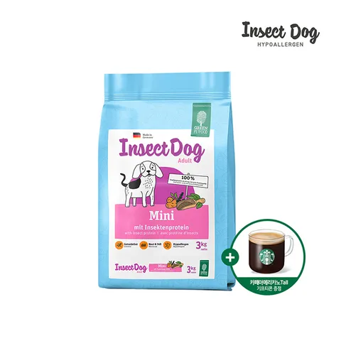 인섹트도그 미니 3kg + 스타벅스 쿠폰