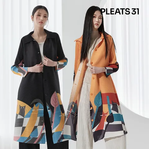 [하프클럽/플리츠31](수정샵)캣츠 플리츠 원피스자켓1종