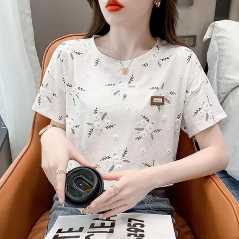 [오노마] ONM 예쁜 여성 입체 M 반팔티 여름 화이트 Y N (33113626)