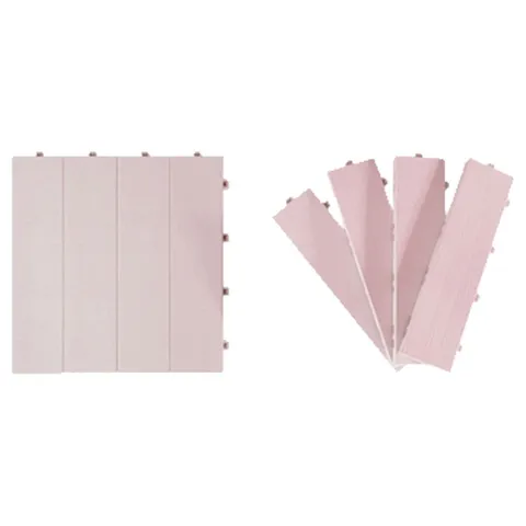 베란다 조립식 데크타일 테라스 발코니 바닥 마루 9P 데크타일36p 베란다데크타일 옥상바닥