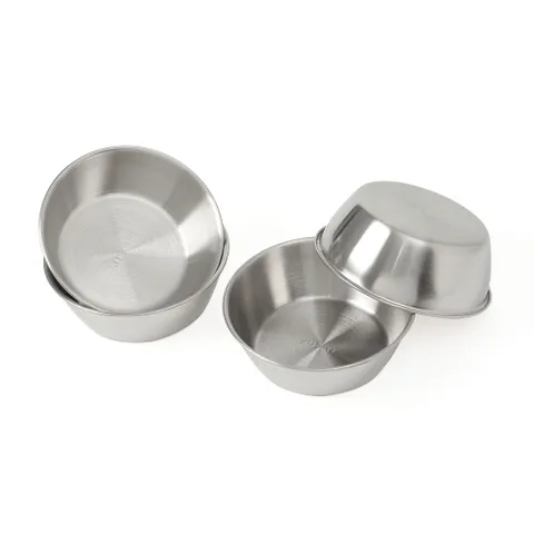 추억의 술 잔 4p 세트 12x4 실버 스텐술잔 술잔 음료수잔 캠핑술잔 시원한술잔 사발