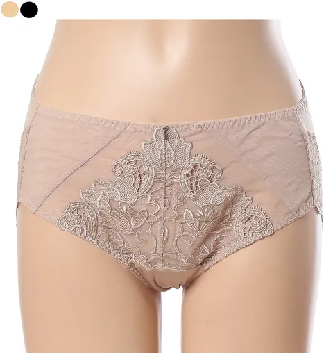 꾸뛰르 블랙라벨 프리미엄 수입레이스 반레이스팬티 BP952A