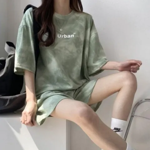 빅사이즈 여성 여자 반바지 운동복 트레이닝 반팔 세트 상하