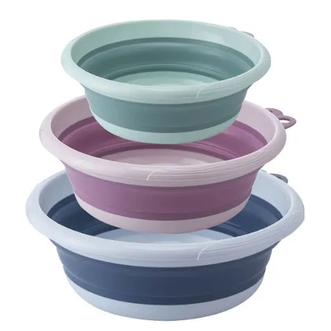 공간절약 접이식 다용도 대야 폴딩 휴대용 세수대야