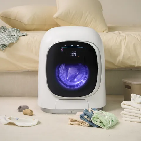M1 아기세탁기 / 삶음 / UVC살균 / 세탁건조 올인원 / 소형 크기 / 특수 오염 세탁 / 아기옷 전용 모드