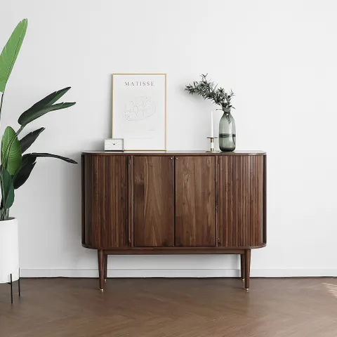 헤리티지월넛 S형 슬라이드수납장 1400