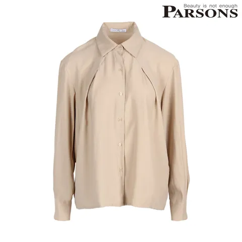[파슨스] [Flat White] Feminine Pintuck Blouse (PW2Q0BL10)
