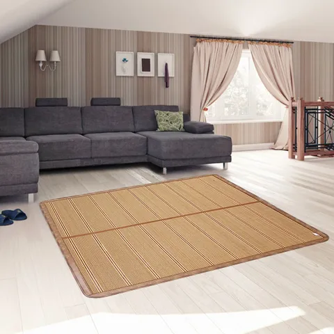 에이치플러스몰 천연마루 통풍 대자리 거실 여름매트 대나무자리 대나무카페트 여름침대매트