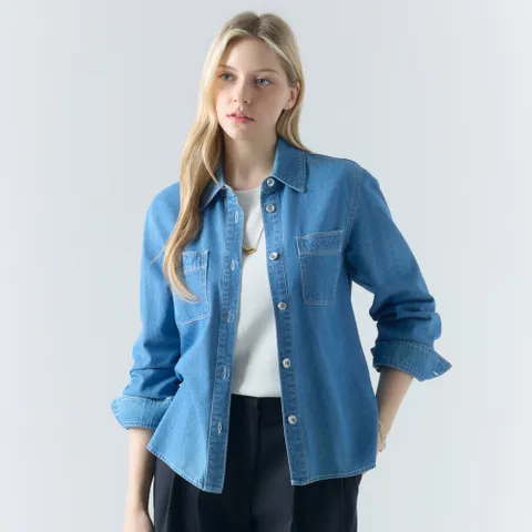 [최초가 59000원] [55~88] 스탠다드 데님 셔츠