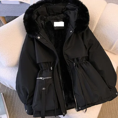 F007418 겨울 겨울패딩 패딩 벨트패딩 퍼 퍼안감  후드  스트링  패딩  점퍼  숏패딩