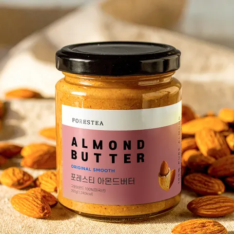 포레스티 무첨가 100% 아몬드버터 200g 무가당 신선한 스프레드