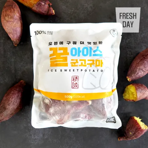 오븐에 구운 간편 아이스 꿀 군고구마 1.5kg (500g×3봉)