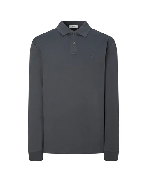 남성 [[24FW]] WHTS4C302CG [스테디셀러] 차콜그레이 단색 면 긴팔카라티셔츠