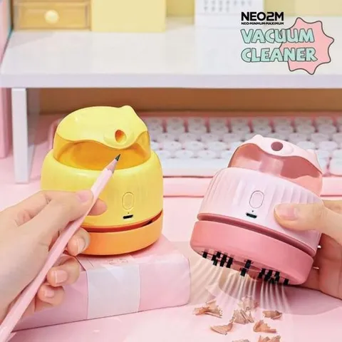 [하프클럽] JU 네오투엠 KC인증 흡입력좋은 데스크충전식청소기 무선미니청소기 책상 키보드 차량용 노트북 가