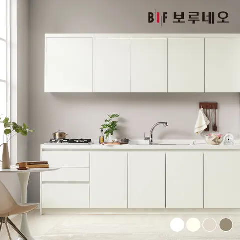 나비드 주방 싱크대 시공 일자형 2.4m E0 PET소재