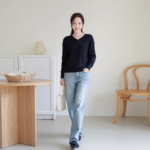 [최초가 99,000원]빅토리아 스카시 브이넥 니트 4종 세트