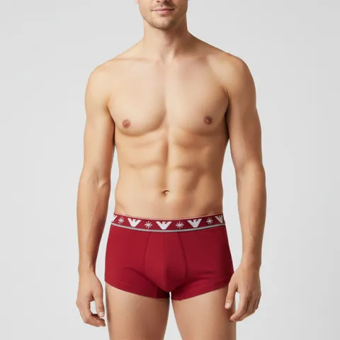 [롯데백화점][엠포리오 아르마니 언더웨어]남성 배색 스티치 빅 이글 코튼 드로즈 팬티 0815312069