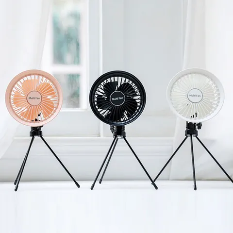 ETN 감성 아웃도어 선풍기 Y37 서큘레이터 LED 조명 캠핑 벽걸이 삼각대 가정 이동식 무선 충전