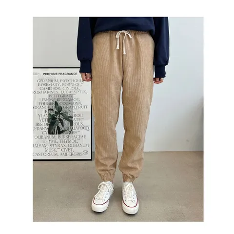 골덴 여성 조거 팬츠 코듀로이 바지 겨울 베이직 편한 여자조거팬츠 트레이닝바지