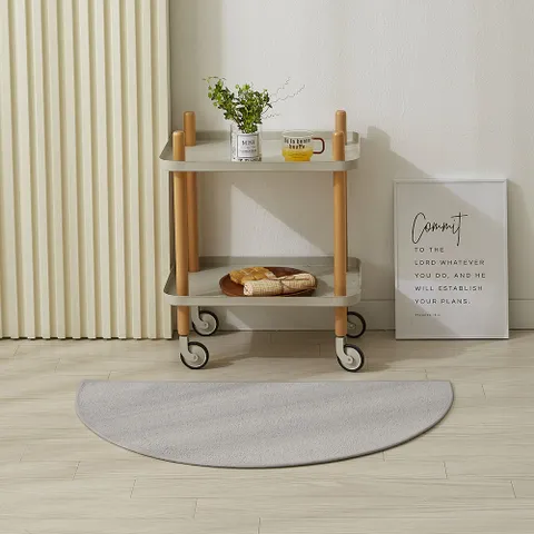 워셔블 레브 반원형 다용도 러그 (55x100)