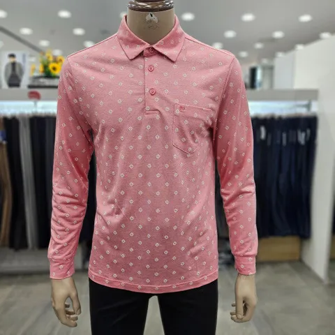 (모다인천점)코랄 올오버 프린트 스판 카라 티셔츠/PQTS1401A_IC_3