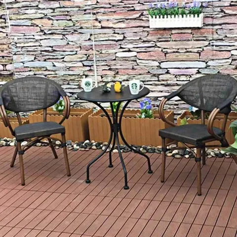 세트 2인용카페 테이블 야외용 원형 마당 꾸미기 2인 야외용 마당꾸미기 거실 원형