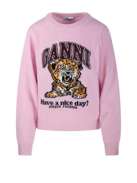 MUST IT_26SS 가니 스웨터 A1070047868 CHALK PINK DOM