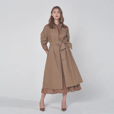 브런치 벨트코트 PW3P9CO02 베이지/블랙