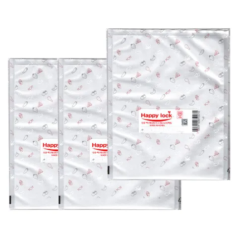 식품 압축팩 진공포장지 파우치(대) 20장 x 3개세트 진공포장팩 진공포장파우치 진공포장비닐