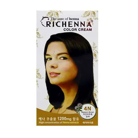 4N 약간어두운갈색 염색약 칼라크림 리체나 염색 컬러염색