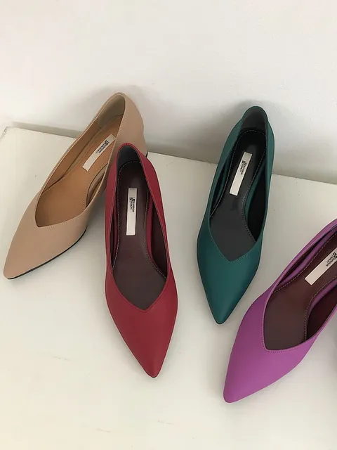 [브리치]  / 성수동수제화 스틸레토 미들힐 펌프스 플랫 2 / 5 / 9cm