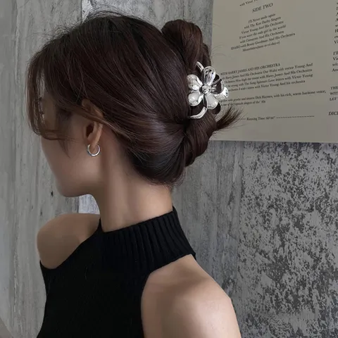 심플 메탈 11종 헤어 집게핀 고정 머리핀 올림 반묶음 악세사리