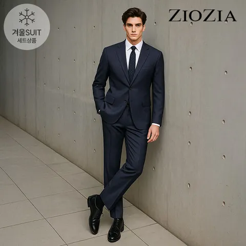 네이비 섀도우 글렌체크 정장세트 (ABC4SB1205_ABC4SP1205_NV)